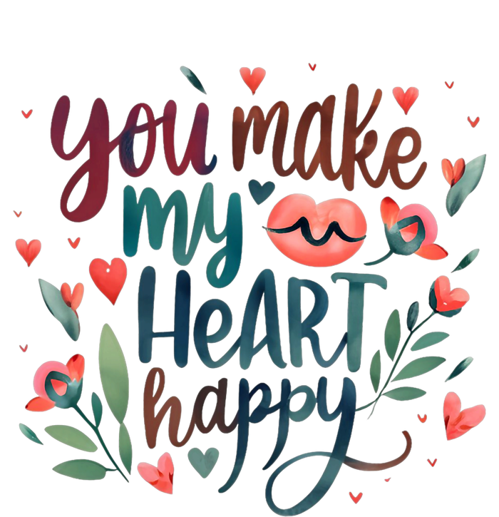 You Make My Heart Happy Cool Couples Matching Valentines T-Shirt