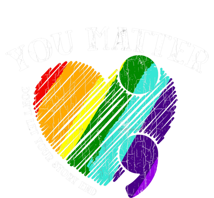 You Do Matter Happy Suicide Prevention Awareness Graphic Meaningful Gift Sweatshirt Cinch Pack Bag