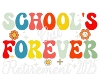 Groovy SchoolS Out Forever Retirement 2025 Retired Teacher Long Sleeve Shirt