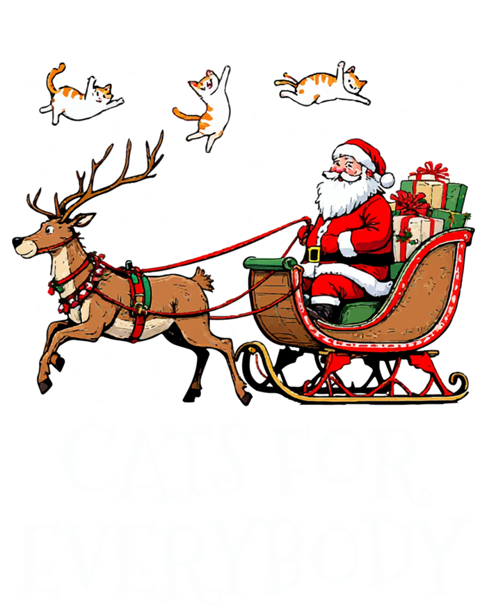 Cats For Everybody Christmas Cat Funny Xmas Santa Gift T-Shirt