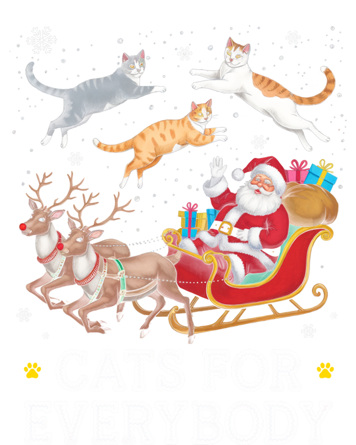 Cats For Everybody Christmas Funny Santa Cat Lover Xmas Gift Tall Long Sleeve T-Shirt