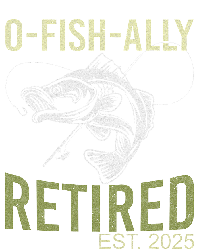 Ofishally Retired Est 2025 Fisherman Fishing Retirement T-Shirt