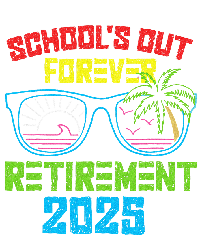 SchoolS Out Forever Retirement 2025 Funny Retired Teacher Softstyle Adult Sport Polo