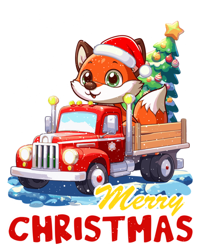 Fox Merry Christmas Tree Lights Truck Ugly Xmas Cool Gift T-Shirt