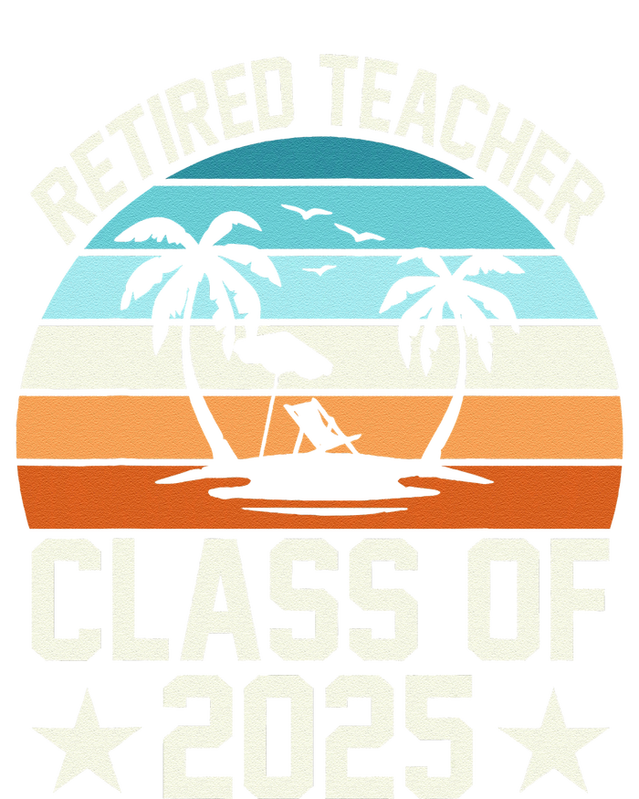 Retired Teacher Class Of 2025 Vintage School Retirement T-Shirt