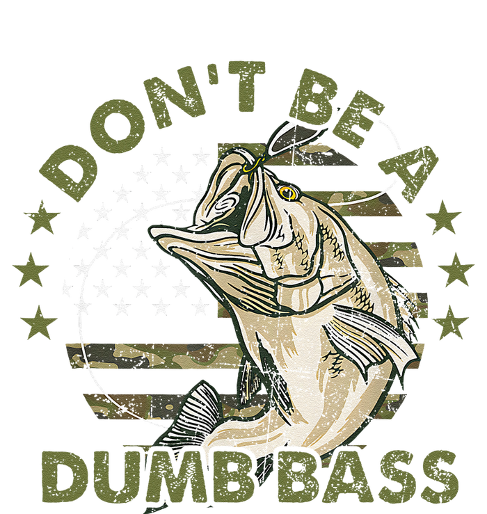 Me.N DonT Be A Dumb Bass Fishing American Flag Vintage T-Shirt