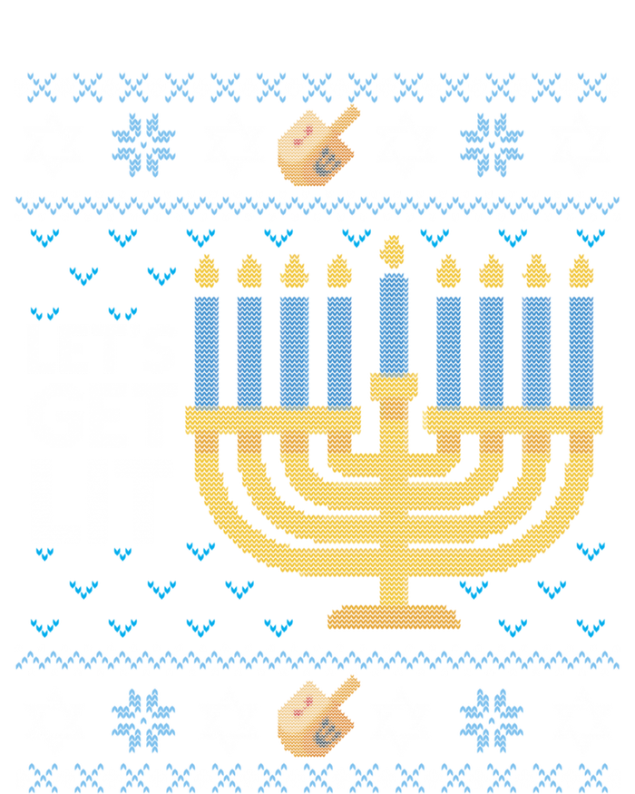 Funny Ugly Hanukkah Lets Get Lit Ing Gift T-Shirt