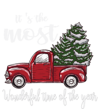 Its The Most Wonderful Time Of The Year Christmas Red Truck Gift V-Neck T-Shirt