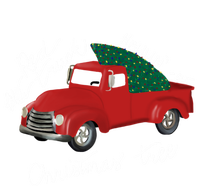 Little Red Truck Hauling A Christmas Tree Gift Long Sleeve Shirt