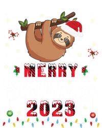 Merry Slothmas 2023 With Santa Funny Family Matching Xmas Funny Gift T-Shirt