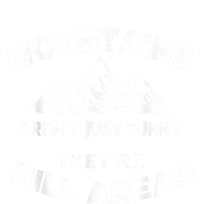 Mountains Arent Funny Theyre Hill Areas Dad Joke Word Pun Performance Long Sleeve Polo