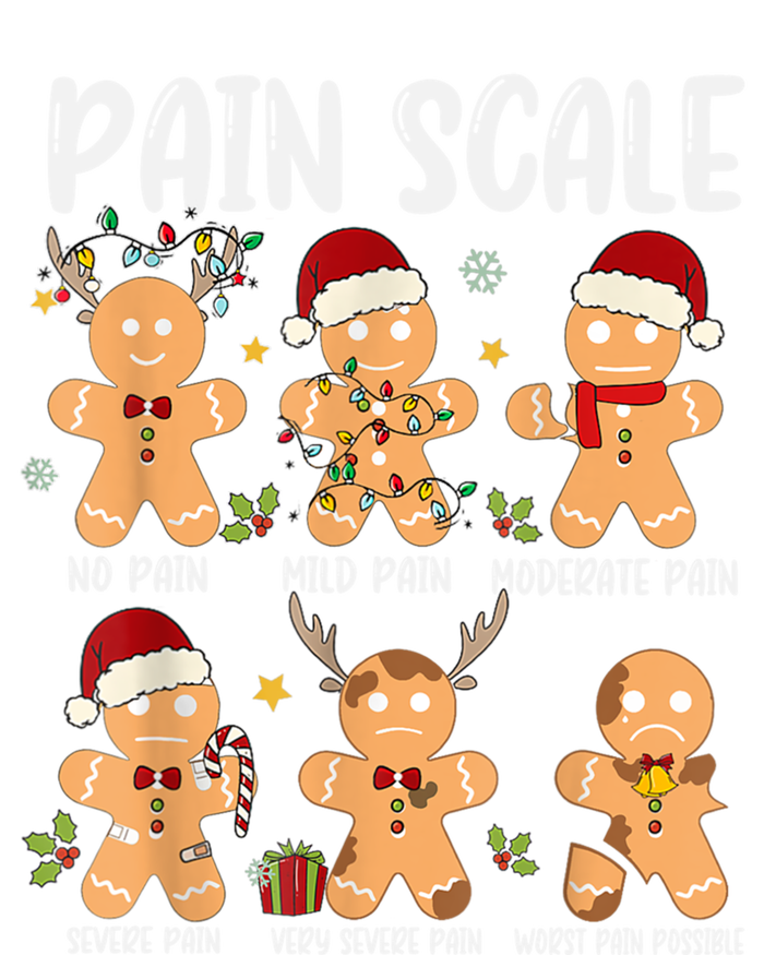 Pain Scale Gingerbread Trauma Nurse Christmas Nursing Gift T-Shirt