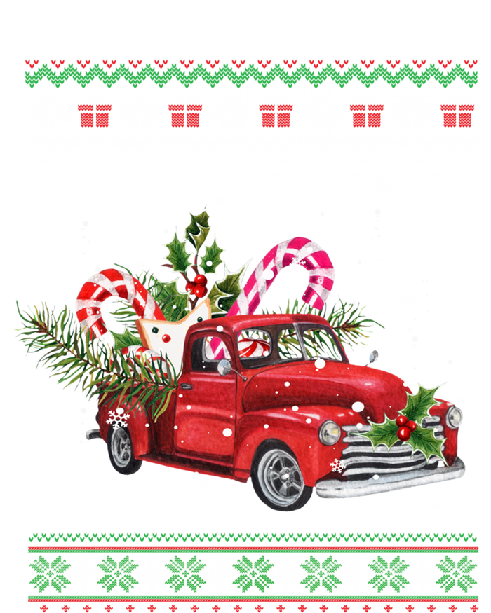 Red Truck Christmas Tree Ugly Matching Family Pajama Funny Gift Ladies Long Sleeve Shirt