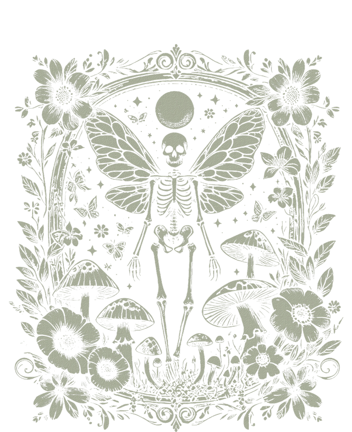 Therian Grunge Fairycore Aesthetic Skeleton Fairy Moth T-Shirt