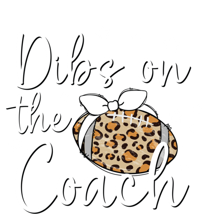 Cute Leopard Football Dibs On Coach For Coach Wife Gift T-Shirt