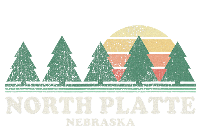 North Platte Ne Vintage Throwback Retro 70s Design Hoodie