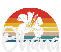 Ohana Hawaii Hibiscus Flower 70s Retro Family Holiday T-Shirt