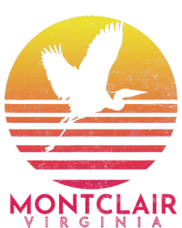 Montclair Virginia Distressed Retro Sunset Heron T-Shirt