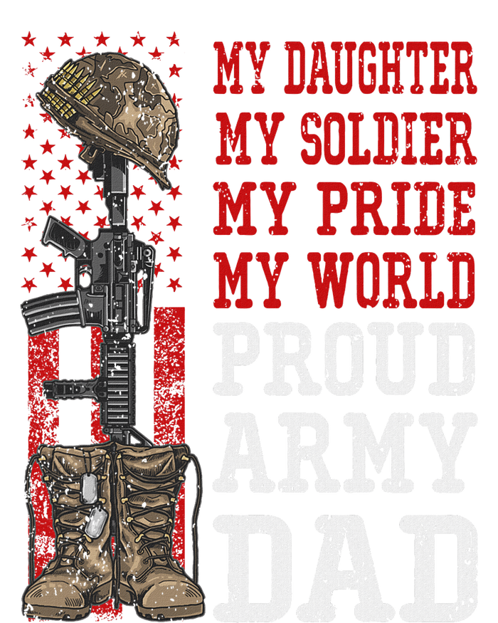 My Daughter My Soldier Hero Proud Army Dad Military Father Flat Bill Trucker Hat