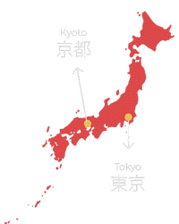 Japan Country Japanese Art Map Island Asia Kyoto Tokyo Gift T-Shirt