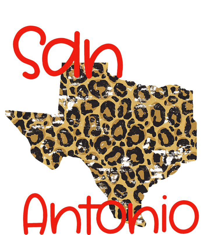 Ggt San Antonio Tx Sat State Of Texas Leopard Print T-Shirt