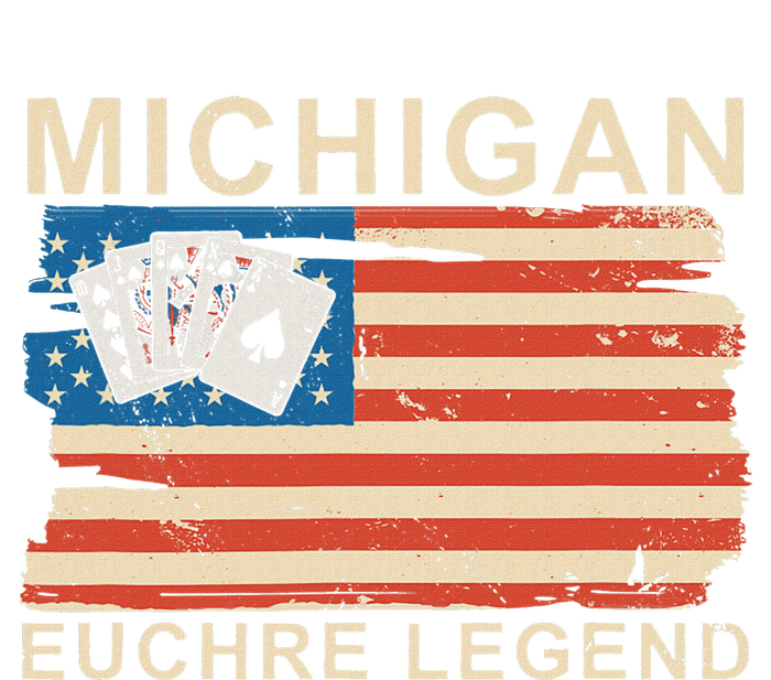 Michigan Euchre Legend Funny Euchre Card Game T-Shirt