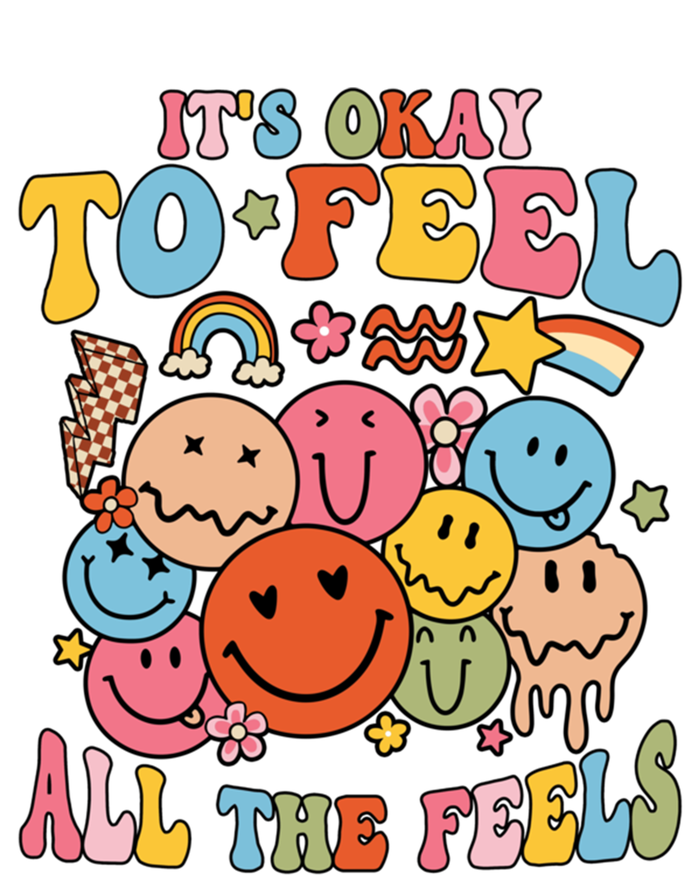 ItS Okay To Feel All The Feel Tal Health Emotions Gift T-Shirt