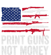 Print Guns Not Money Ceramic Star Ornament