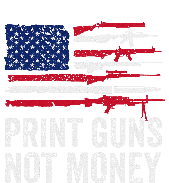 Print Guns Not Money Ceramic Star Ornament