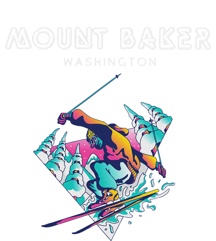 Mount Baker Washington Retro Skier T-Shirt