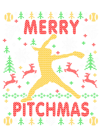 Merry Pitchmas Fastpitch Softball Pitcher Ugly Christmas Gift T-Shirt