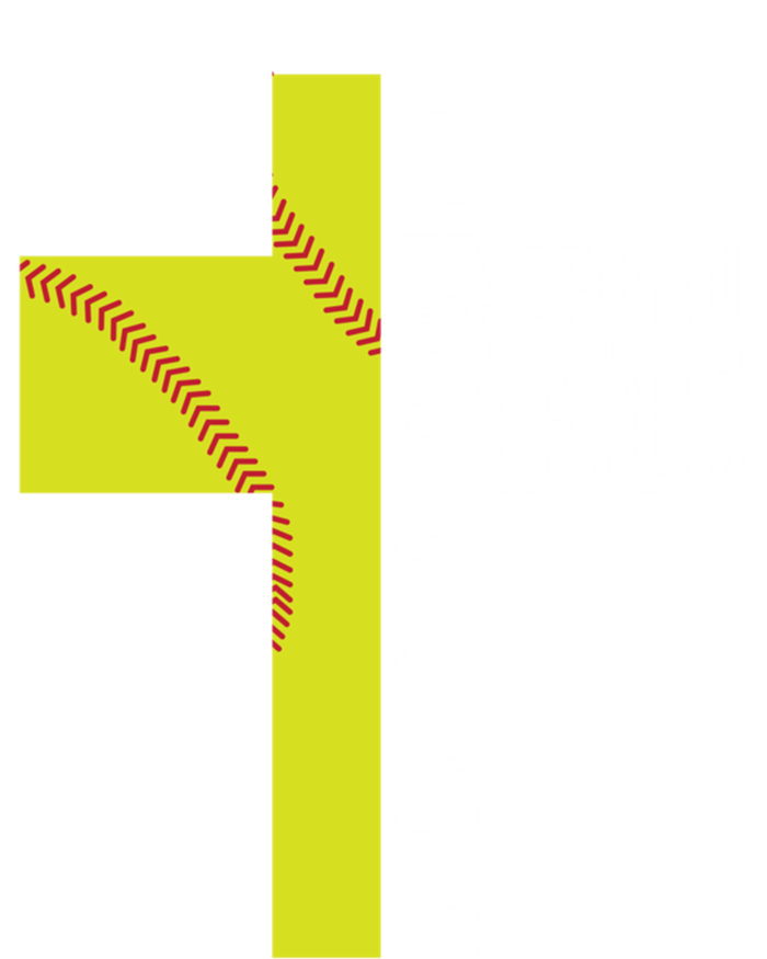 Softball And Jesus Gift Sport Religious T-Shirt