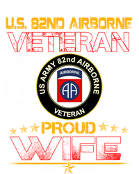 Us 82nd Airborne Veteran Proud Wife Us Flag Patriotic Gift T-Shirt