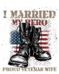 I Married My Hero Proud Veteran Wife Proud Us Veteran Cute Gift T-Shirt