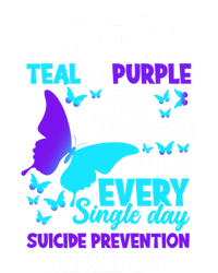 I Wear Teal And Purple For Someone I Miss Suicide Prevention Gift T-Shirt