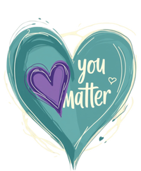 Inspirational You Matter Suicide Prevention Heart Design Gift T-Shirt