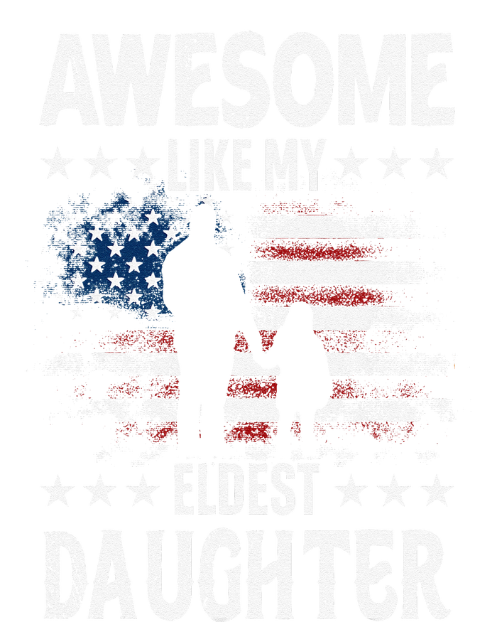 Awesome Like My Eldest Daughter Retro Usa Flag Fathers Day T-Shirt