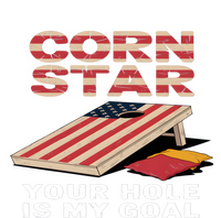 Funny Your Hole Is My Goal Design For Cornhole Game Lover Gift Full-Length Apron With Pockets