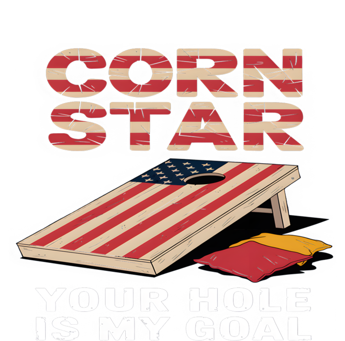 Funny Your Hole Is My Goal Design For Cornhole Game Lover Gift Full-Length Apron With Pockets