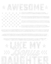 Awesome Like My Bonus Daughter Usa Flag 4th Of July Tees Sustainable Beanie