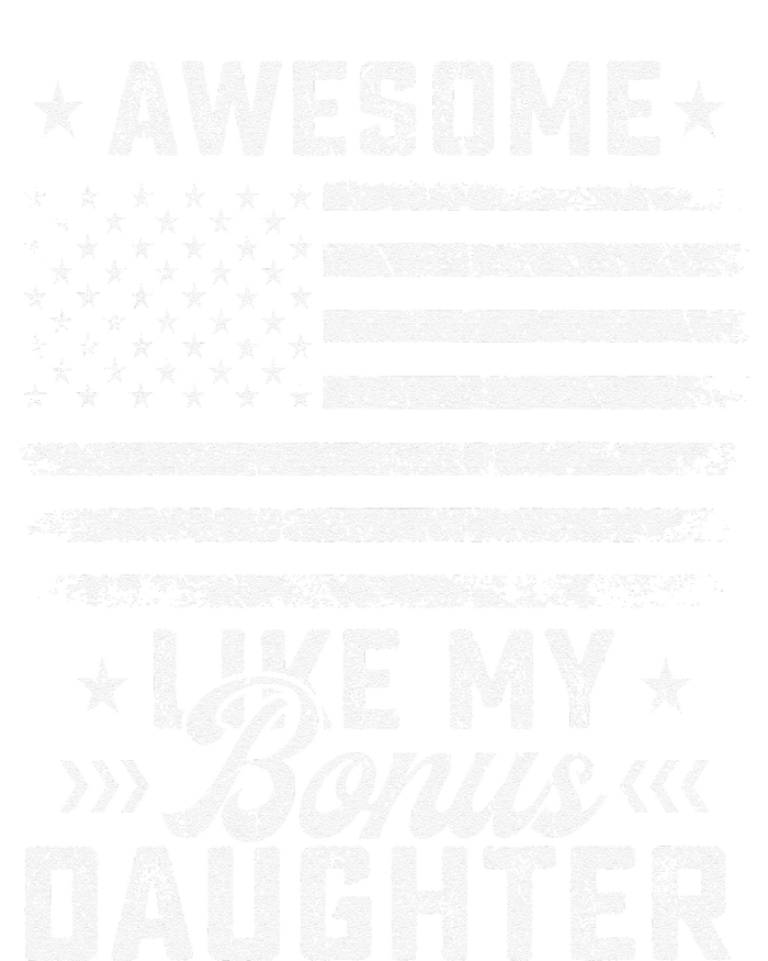 Awesome Like My Bonus Daughter Usa Flag 4th Of July Tees Sustainable Beanie