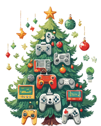 Gamer Xmas Merry Christmas Controller Ornats Tree Gift T-Shirt