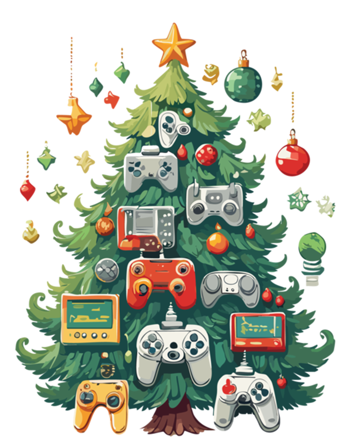 Gamer Xmas Merry Christmas Controller Ornats Tree Gift T-Shirt