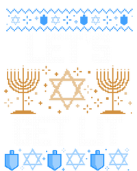 Lets Get Lit Orah Jewish Pun Ugly Hanukkah Chanukah Great Gift Short Acrylic Beanie