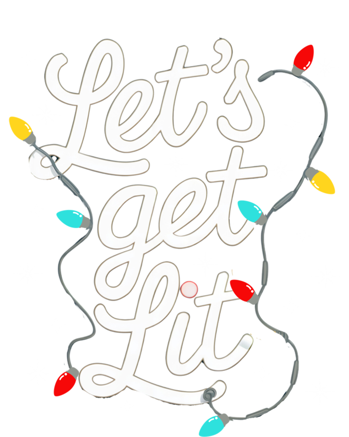 LetS Get Lit Festive Funny Christmas Design Matching Party Gift Magnet