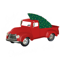 Little Red Truck Hauling A Christmas Tree Gift Tall T-Shirt