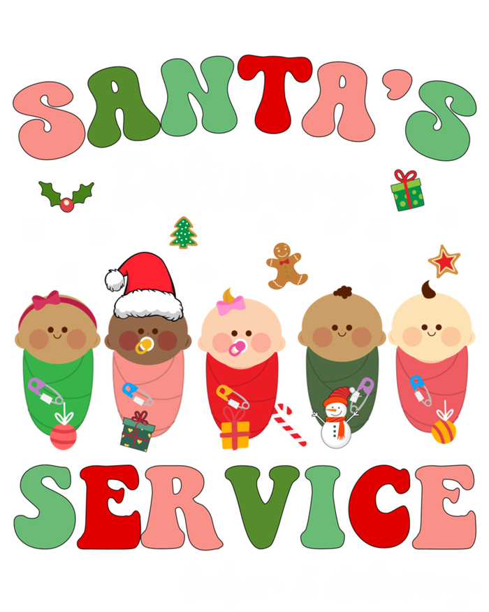 SantaS Delivery Service Christmas Labor Delivery Nurse L And D Cool Gift Long Sleeve Shirt