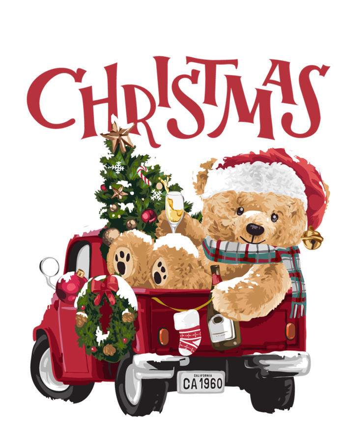 Teddy Bear And Christmas Tree In Red Truck Gift Full Zip Hoodie