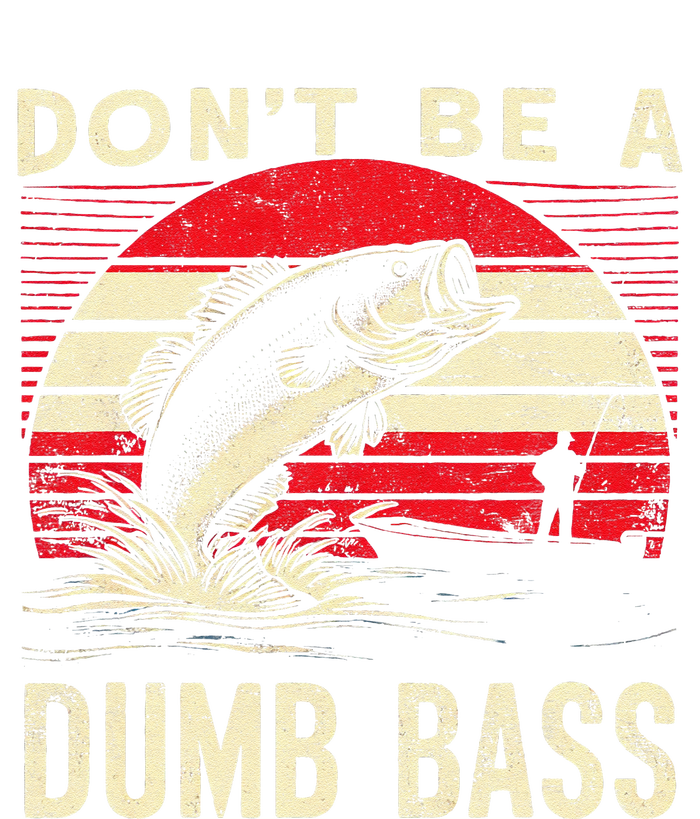 Bass Fishing Funny Dont Be A Dumb Bass Retro Fishing Gift Mousepad