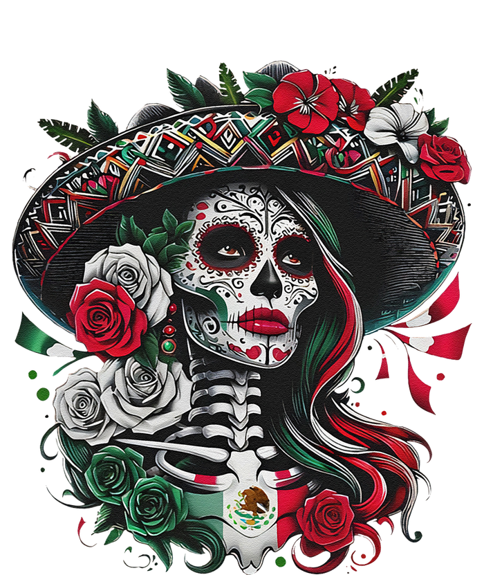 De Los Muertos La Catrina Day Of The Dead Sugar Skull Women T-Shirt